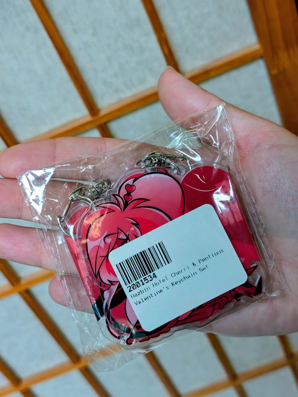 NEW Hazbin Hotel Cherri & Pentious Limited Edition 2025 Valentine's Keychain Set